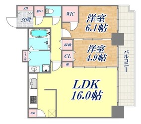 ジークレフ新神戸タワーの物件間取画像